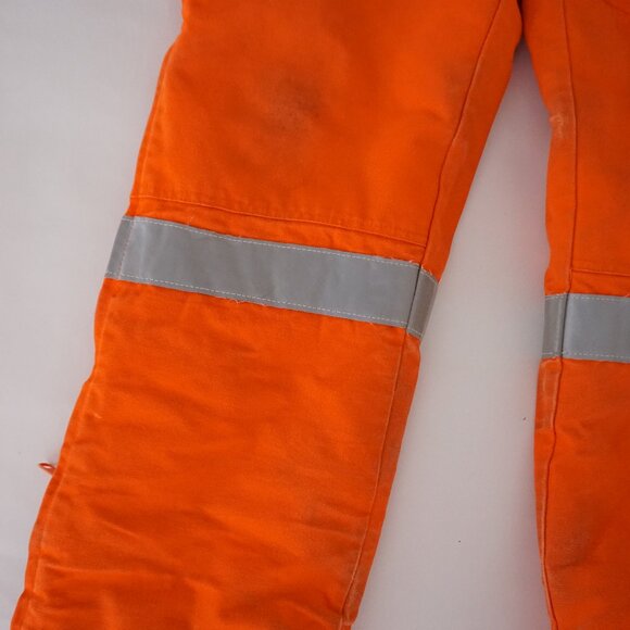 Ago Orange Yellow Insulated Quilt Lined Two-Piece Overalls And Jacket M (44) - Picture 13 of 16